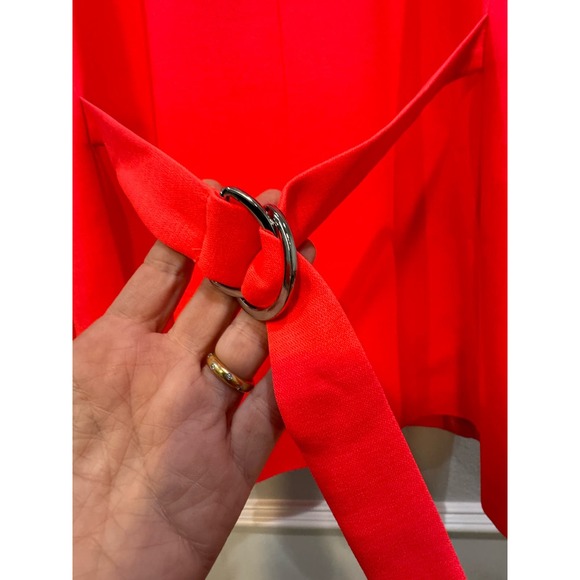 ASOS  NWOT $93  Oversized Grandad Blazer in Fluro Orange Size 8 - Picture 5 of 13